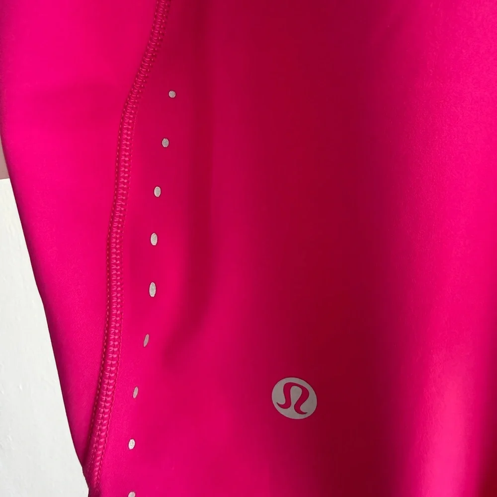 Lululemon Fast and Free High-Rise Short 6” Pockets Size 8 Pink NWT LW7CPPS